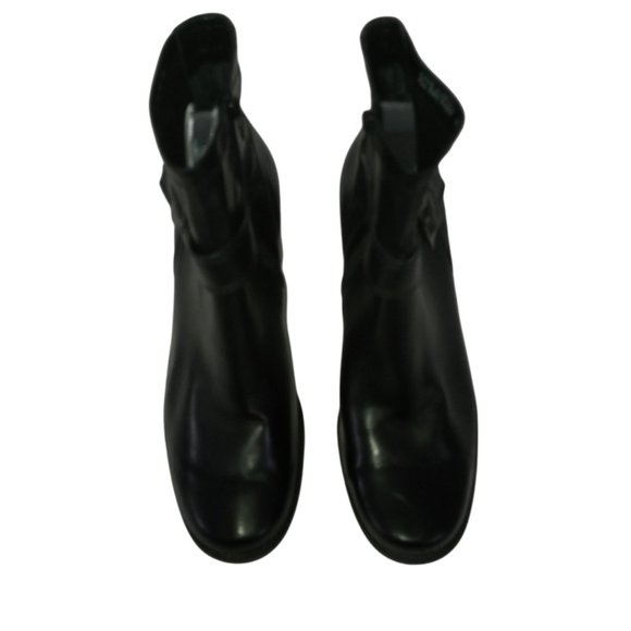 Franco Sarto Boots, Black Vegan Leather, Stretch Ankle Booties, Womens Size 10 - Picture 4 of 10